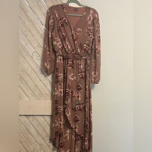 Lily rose dusty pink flower dress